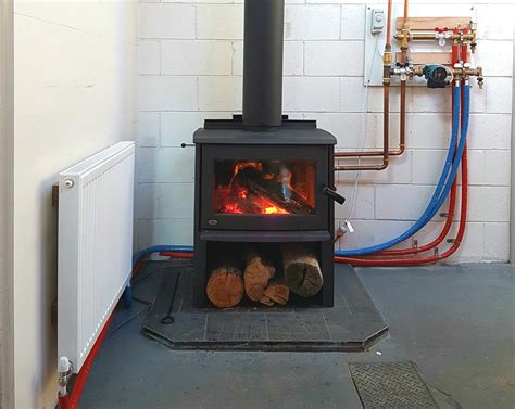 wood burner hot water heater